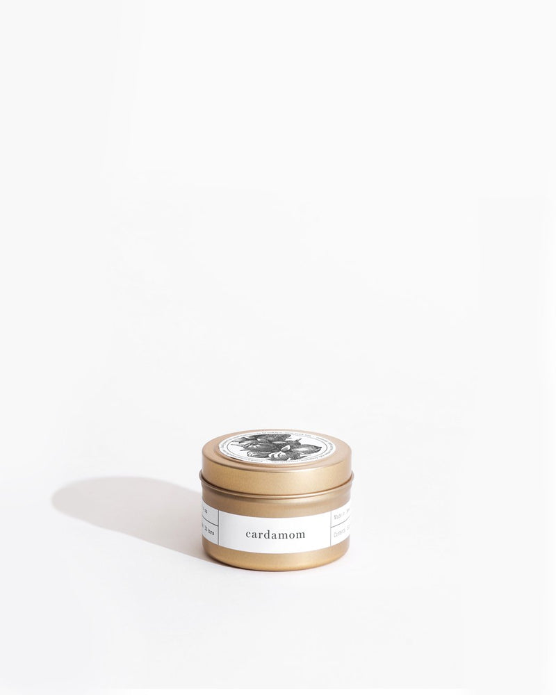 Cardamom Gold Travel Candle Mini Candle Tins Brooklyn Candle Studio