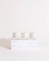 Escapist Mini Candle Set Escapist Collection Brooklyn Candle Studio Earthy + Warm: Santorini / Italia / Kyoto